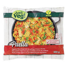 Plats cuisinés végans, paella