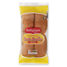 White Sub Rolls 4 Pack