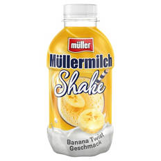 Müllermilch Shake 400 ml, Banana Twist