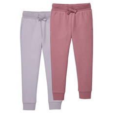 Kinder Jogginghose, 2er-Pack, rosa/violett, 98