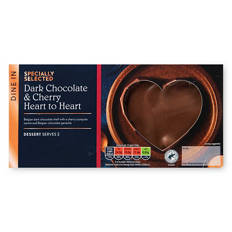 Dark Chocolate Geometric Hearts