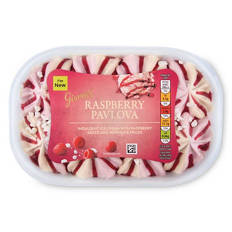 Raspberry Pavlova Ice Cream Swirl