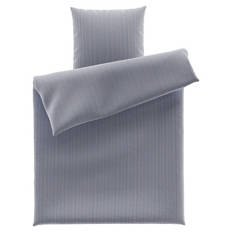 Renforcé Bettwäsche, Grau, 135 x 200 cm + 80 x 80 cm