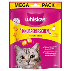 Knuspertaschen / Dreamies 180 g, Huhn & Käse