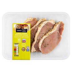 Marinated Pork Loin Steak, Garlic & Herb