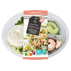 Salat-Menü Vielfalt 350 g, Pasta mit Garnelen