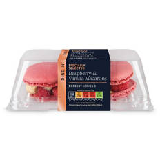 Large Raspberry & Vanilla Macarons