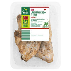 Bio-Landhähnchen Flügel 350 g, Gewürzt