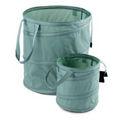 Sacco pop-up per rifiuti da giardino, 2 pz, verde