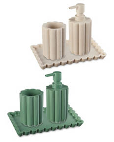 Ribbed Bathroom Set