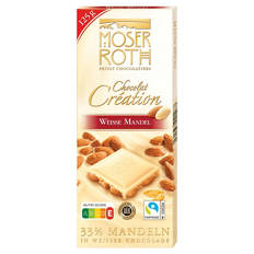 Chocolat Création 125 g, Weiße Schokolade Mandel