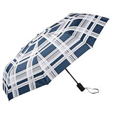 Taschen- oder Stockschirm, Taschenschirm, Schottenstoff