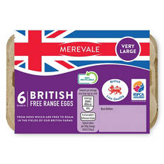 British Very Large Free Range Eggs 6 Pack