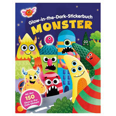 Glitzer & Metallic Stickerbuch, Monster