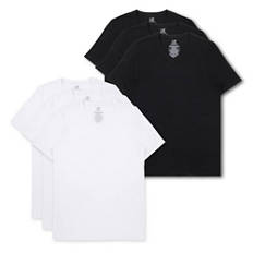 Férfi v-nyakú alápóló, 3 darab, fehér, XL