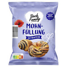 Backfüllungen 250 g, Mohn
