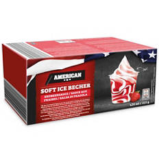 Sladoled, vanilija-jagoda