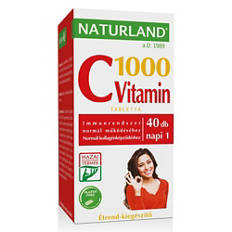 C-vitamin tabletta 1000 mg, 40 darab