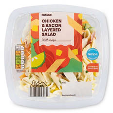 Chicken & Bacon Layered Salad
