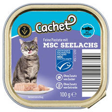 Katzenfutter Nass 100 g, Seelachspastete