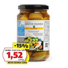 Grške polnjene olive, mandelj