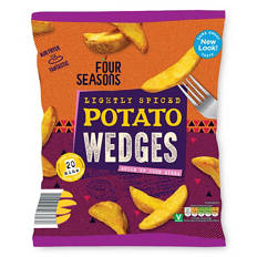 Lightly Spiced Potato Wedges