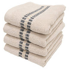 Gästetücher, 4er-Set, Beige