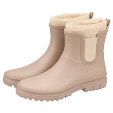 Damen oder Herren Gefüttert Regenbooties, Beige, 37