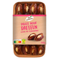 Datteln, sortiert, Deglet Nour mit Cashews