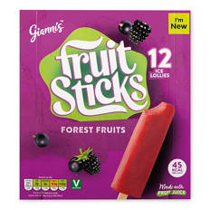 Forest Fruit Sticks Ice Lollies 12 Pack