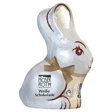 Sitzhase 150 g, Weiße Schokolade