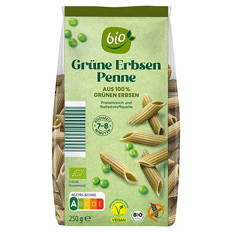 Bio-Gemüse Pasta 250 g, Erbse Penne