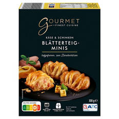 Blätterteig-Minis 300 g, Käse-Schinken