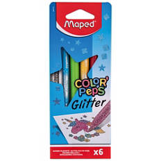 Matériel pour le dessin, feutres, paillettes