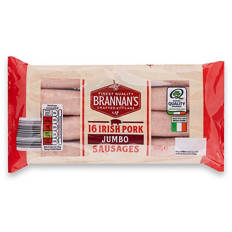Irish Pork Jumbo Sausages 16 Pack