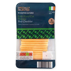 Irish Hand Cut Vintage Red Cheddar Cheese Slices