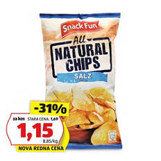 Čips All Natural, sol