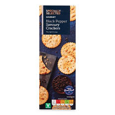 Gourmet Black Pepper Savoury Crackers