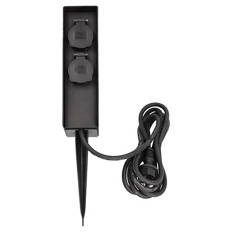 Moderne Gartensteckdose, 4er-Steckdose