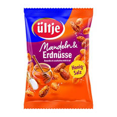 Nuss Mix, Mandeln und Erdnüsse mit Honig und Salz 200 g