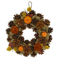 Herbstkranz, Braunen Kürbis