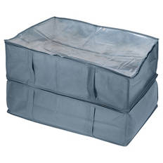 Deckenaufbewahrungstasche 2er-Set, blau