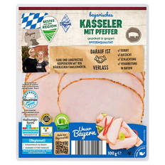 UNSER BAYERN Kasseler-Aufschnitt 100 g, Pfeffer