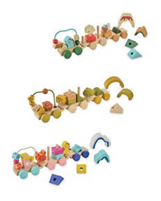 Wooden Animal Train