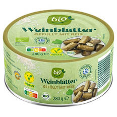 Bio-Griechische Antipasti 280 g, Weinblätter