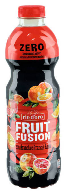 Bevanda alla frutta zero, arancia e arancia rossa