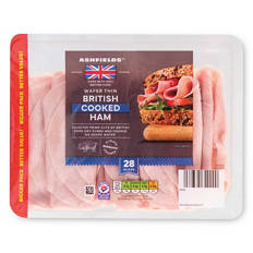 British Wafer Thin Cooked Ham Family Pack 28 Slices