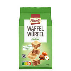 Waffel Würfel 250 g, Haselnuss