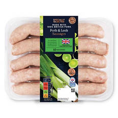 Pork & Leek Sausages