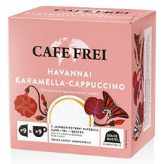 Kávékapszula, havannai karamella-cappuccino, 9 darab